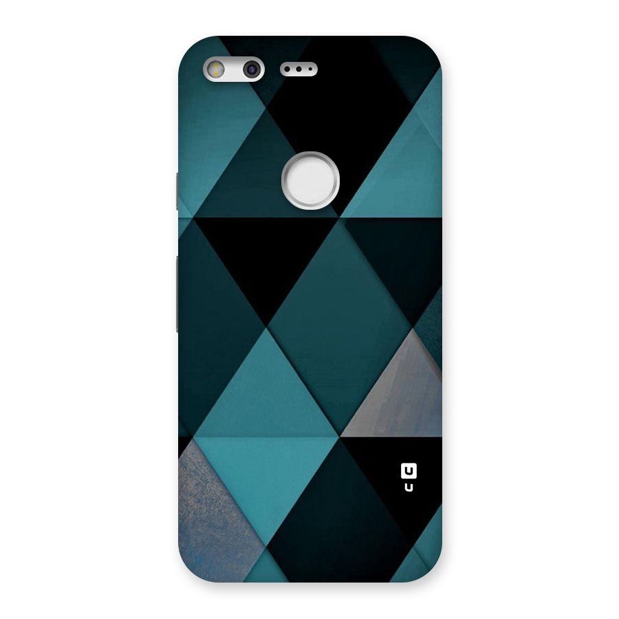 Green Black Shapes Back Case for Google Pixel