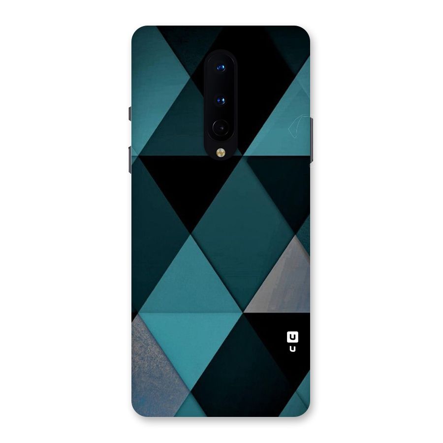 Green Black Shapes Back Case for OnePlus 8