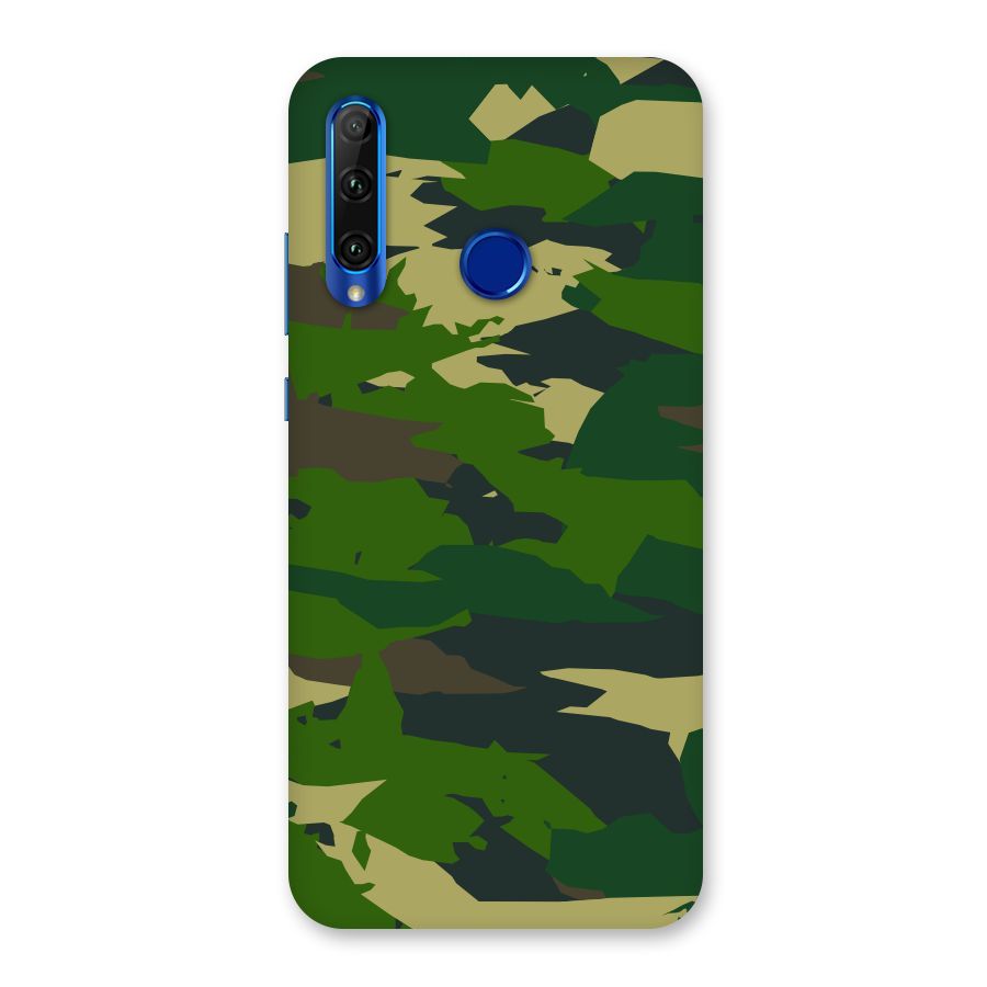 Green Camouflage Army Back Case for Honor 20i