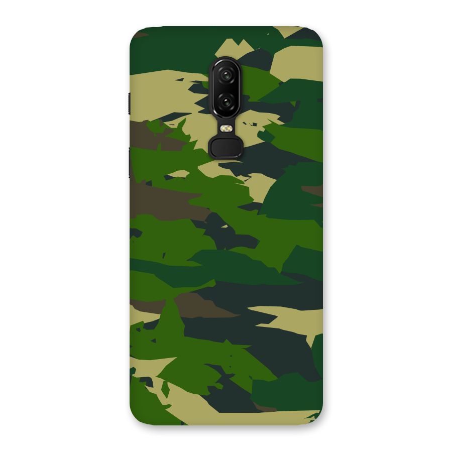 Green Camouflage Army Back Case for OnePlus 6
