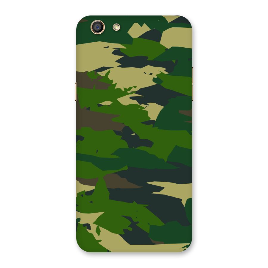 Green Camouflage Army Back Case for Oppo F3