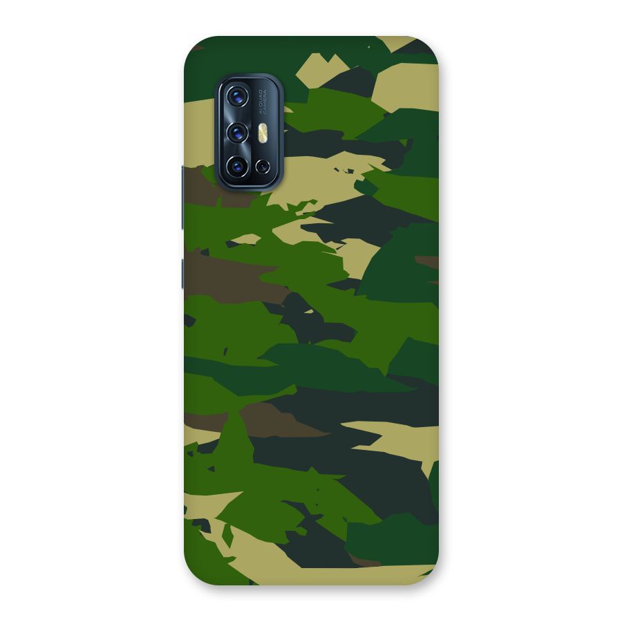 Green Camouflage Army Back Case for Vivo V17