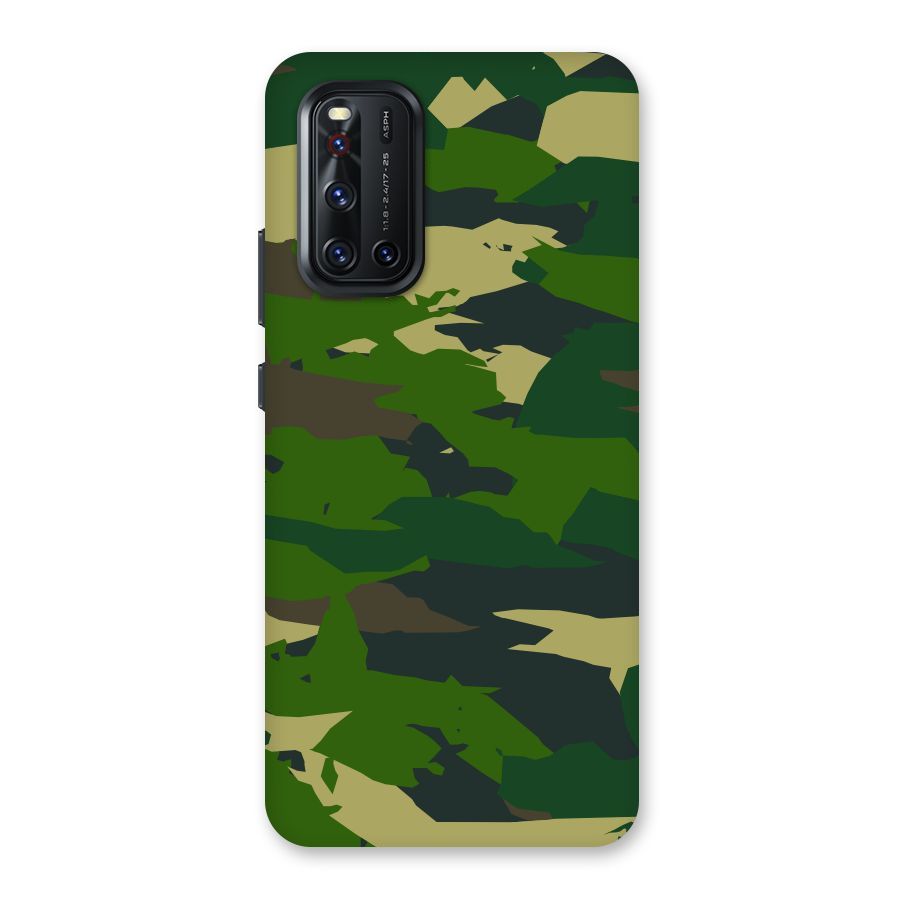Green Camouflage Army Back Case for Vivo V19
