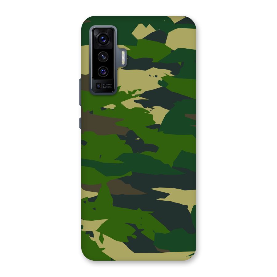 Green Camouflage Army Back Case for Vivo X50