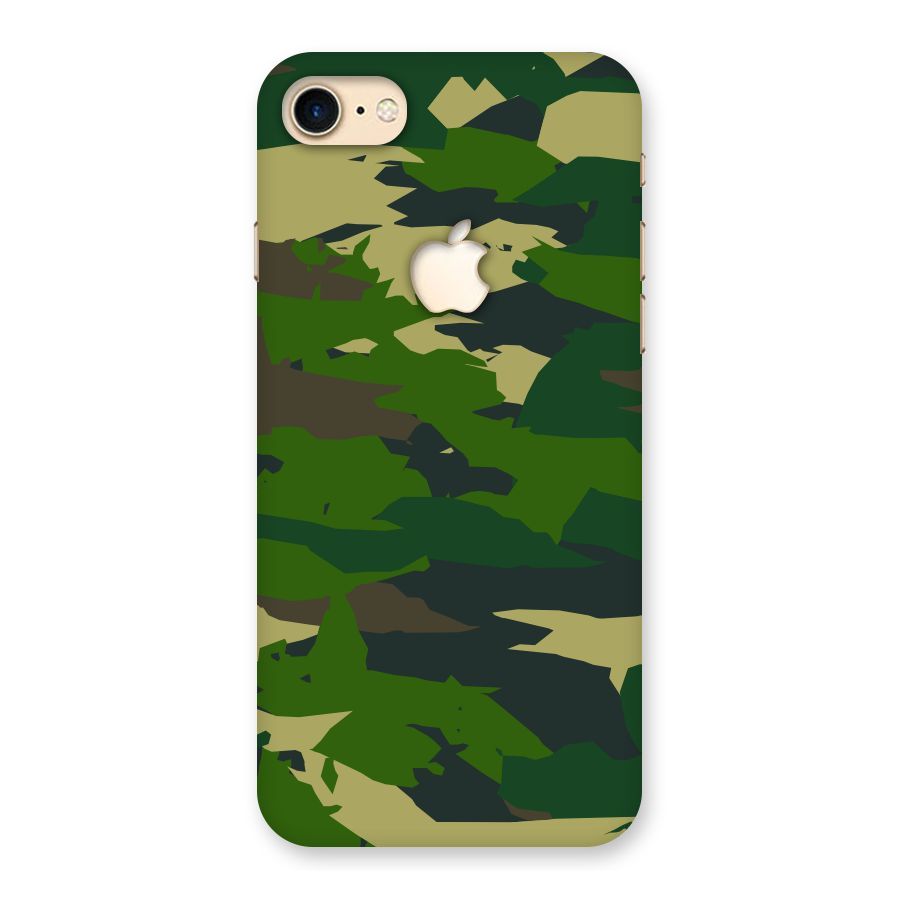 Green Camouflage Army Back Case for iPhone 7 Apple Cut