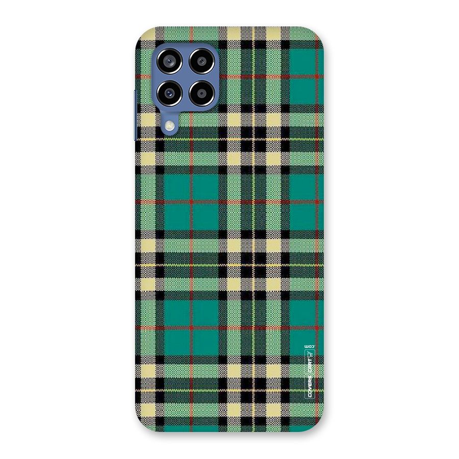 Green Check Back Case for Galaxy M53 5G