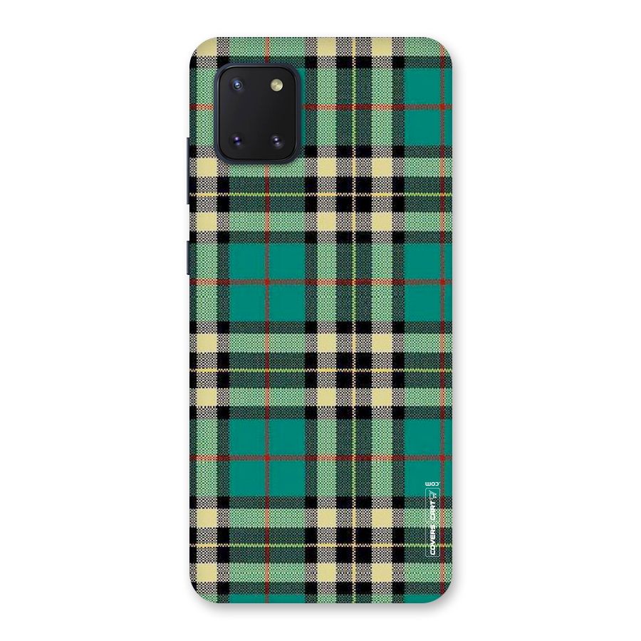Green Check Back Case for Galaxy Note 10 Lite