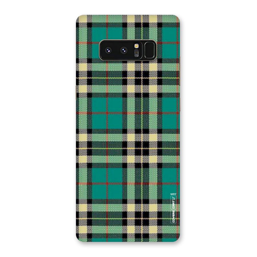Green Check Back Case for Galaxy Note 8