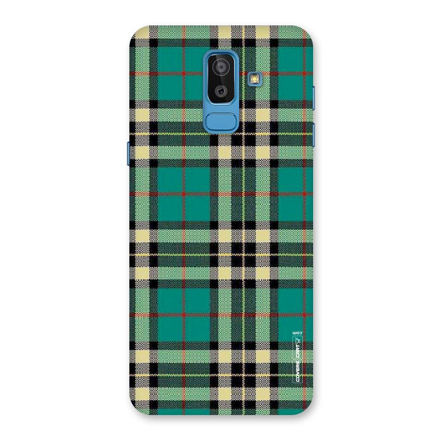 Green Check Back Case for Galaxy On8 (2018)