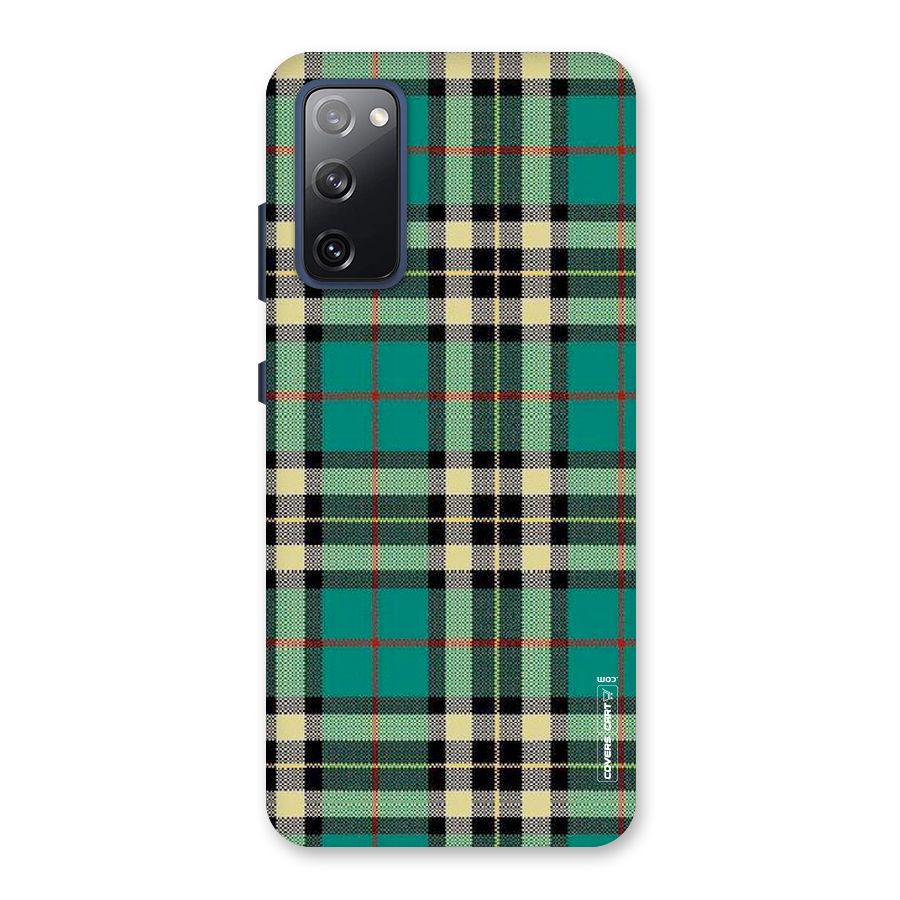 Green Check Back Case for Galaxy S20 FE