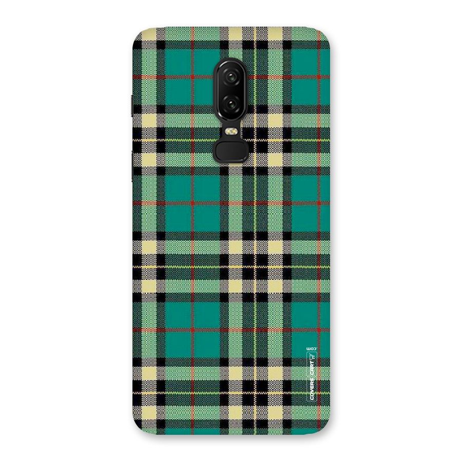 Green Check Back Case for OnePlus 6