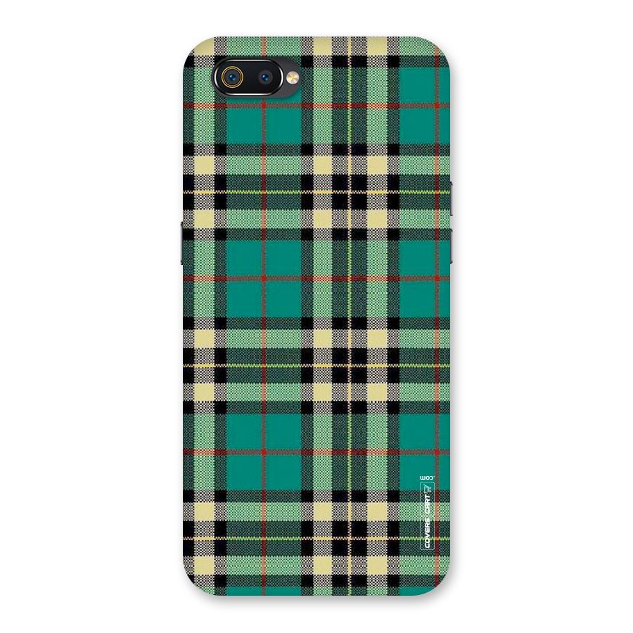Green Check Back Case for Realme C2