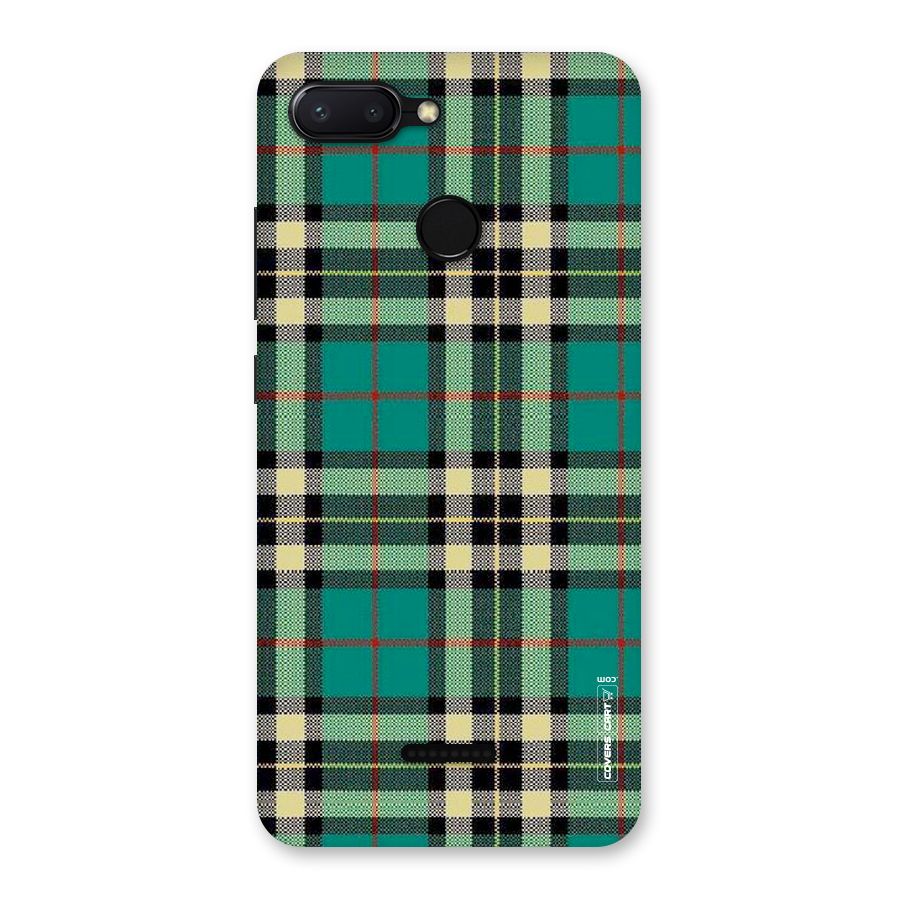 Green Check Back Case for Redmi 6
