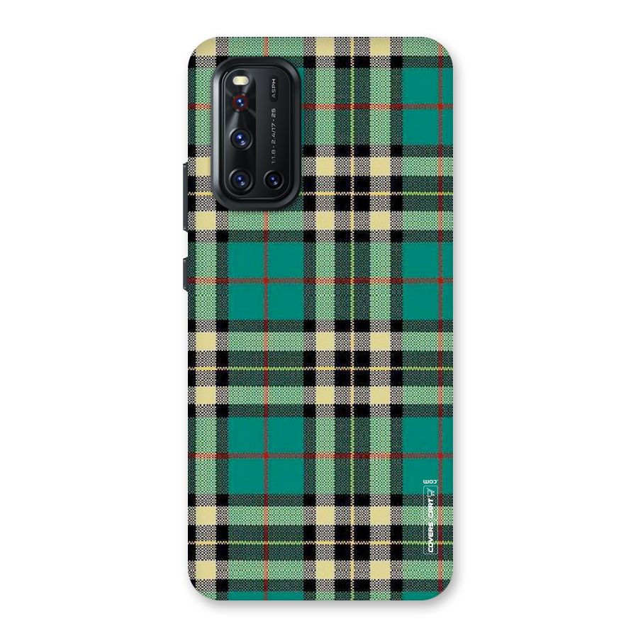 Green Check Back Case for Vivo V19