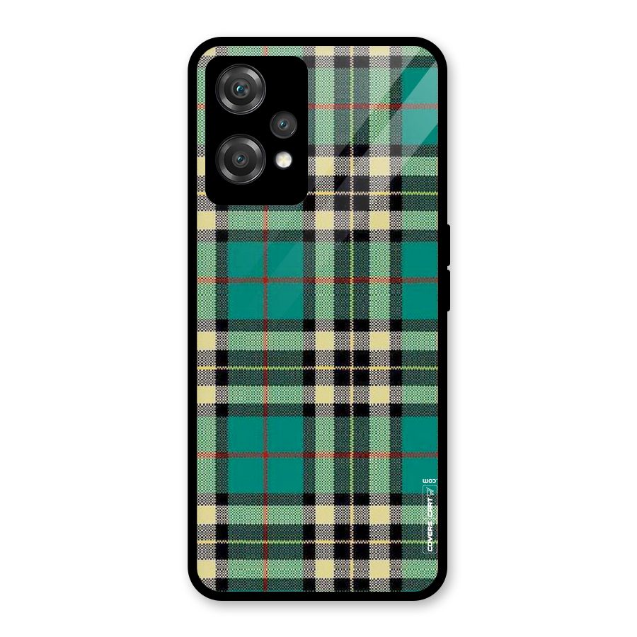 Green Check Glass Back Case for OnePlus Nord CE 2 Lite 5G