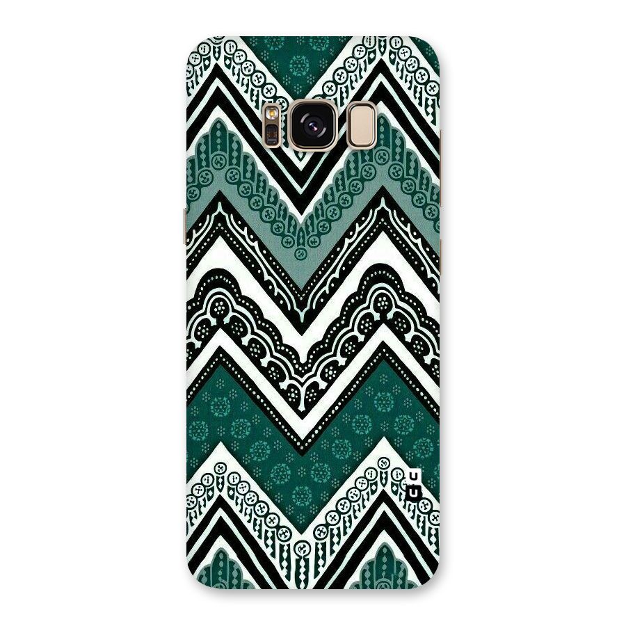 Green Chevron Back Case for Galaxy S8