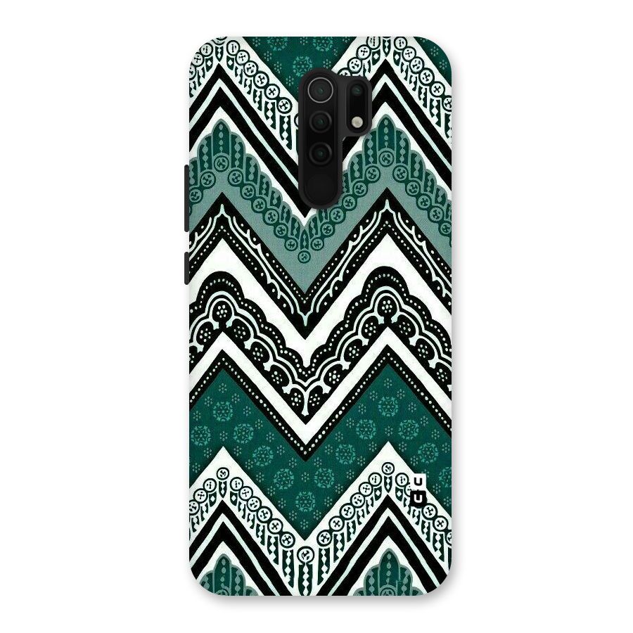 Green Chevron Back Case for Poco M2
