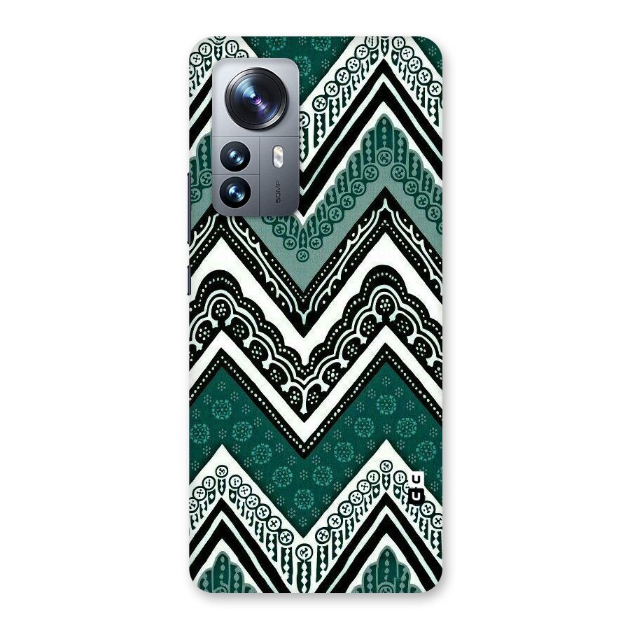 Green Chevron Back Case for Xiaomi 12 Pro
