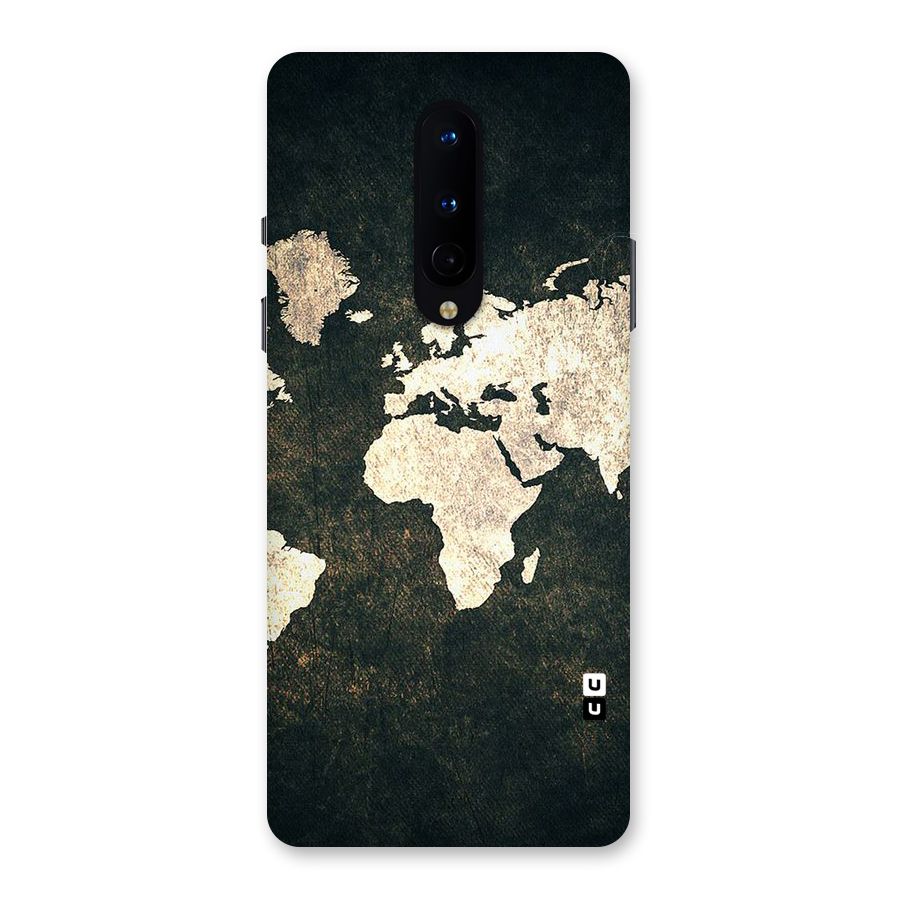 Green Gold Map Design Back Case for OnePlus 8