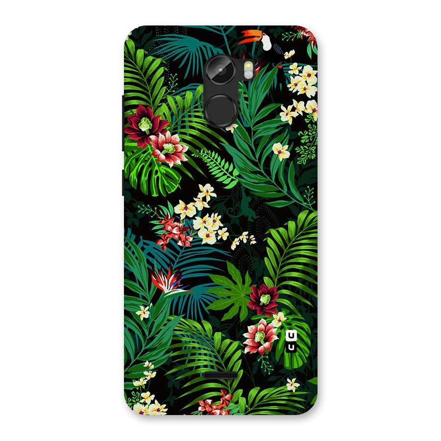 Green Leaf Design Back Case for Gionee X1