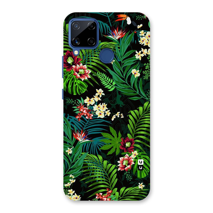 Green Leaf Design Back Case for Realme C15