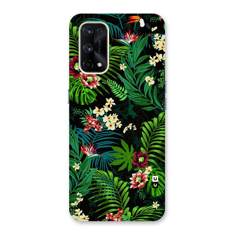 Green Leaf Design Glass Back Case for Realme X7 Pro