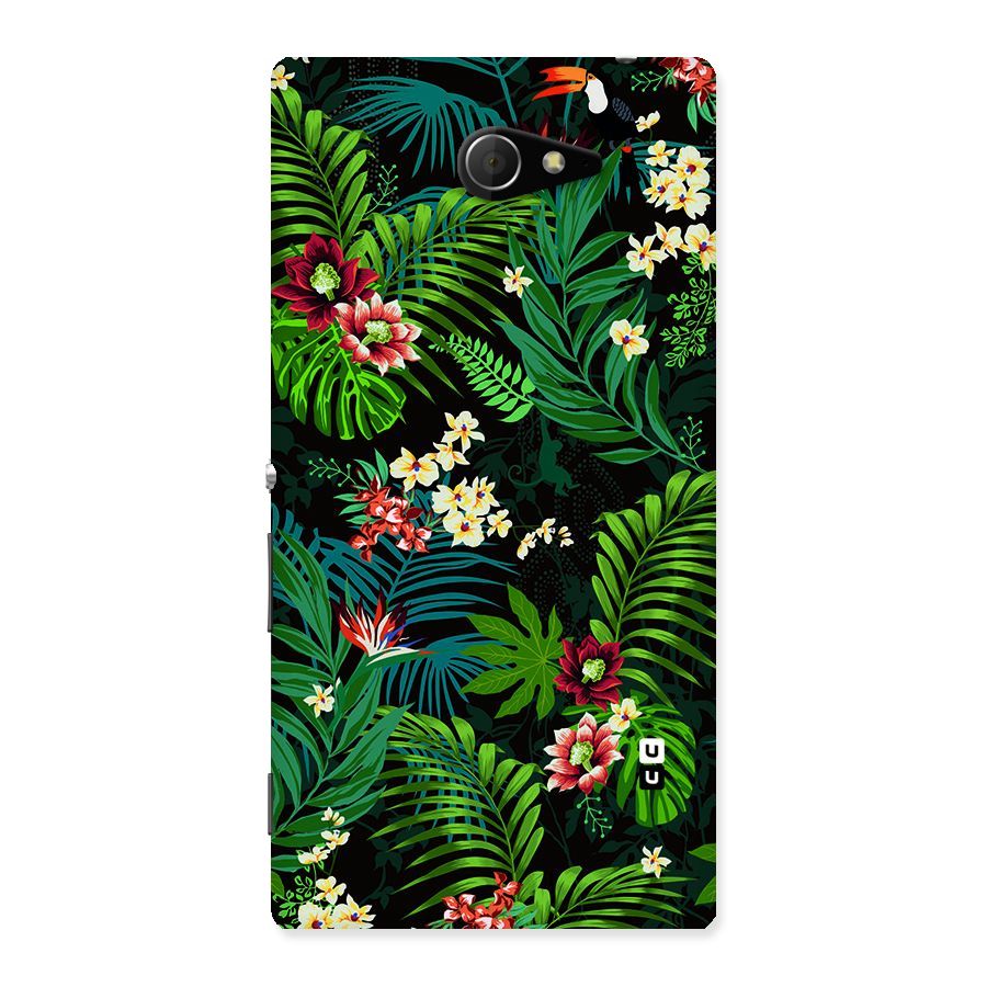 Green Leaf Design Back Case for Sony Xperia M2
