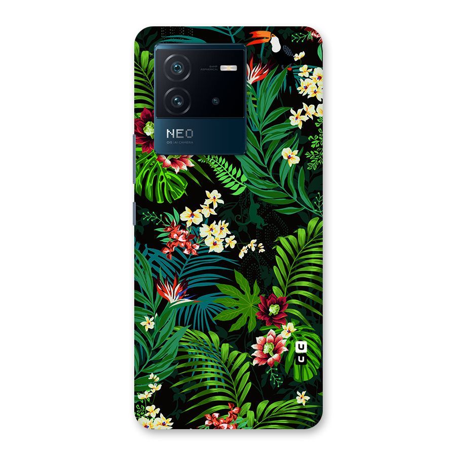 Green Leaf Design Back Case for Vivo iQOO Neo 6 5G