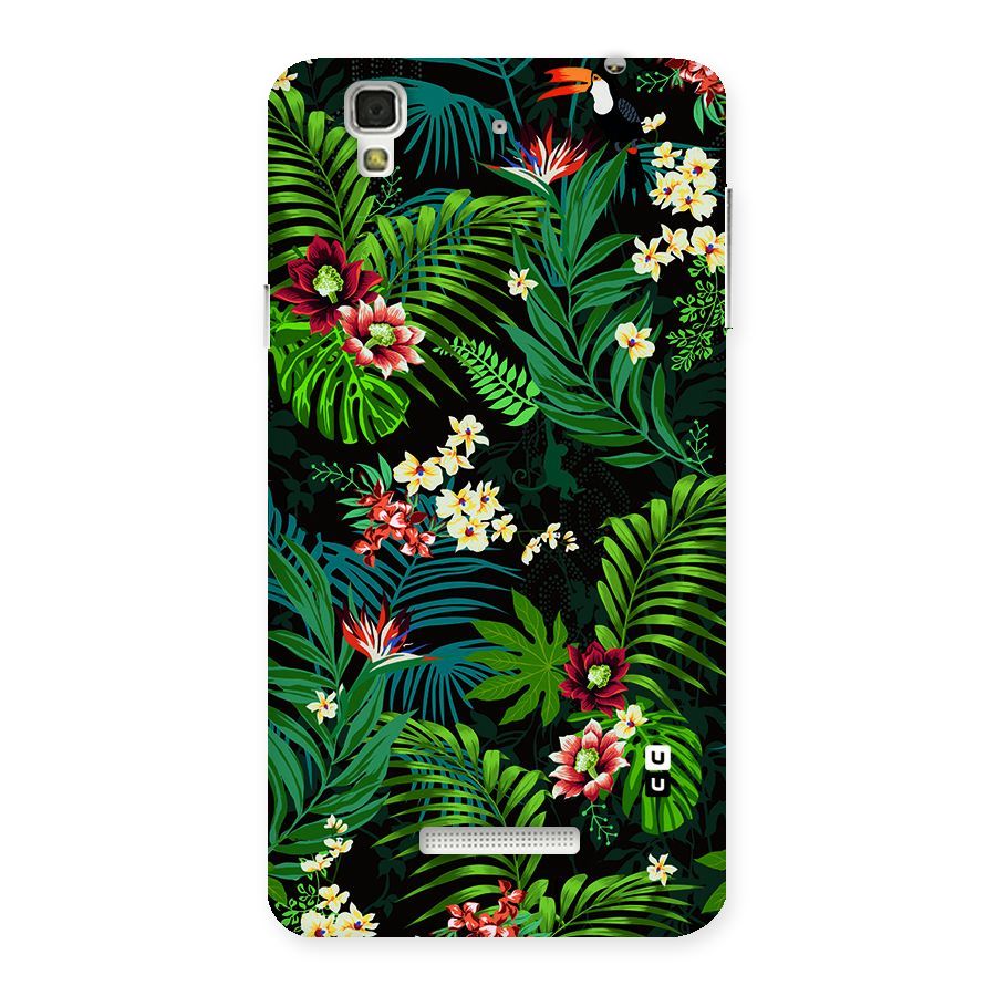 Green Leaf Design Back Case for Yu Yureka