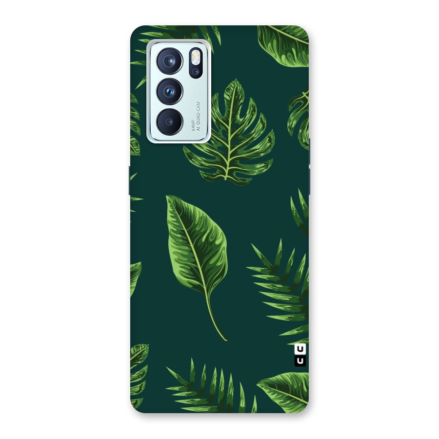 Green Leafs Back Case for Oppo Reno6 Pro 5G