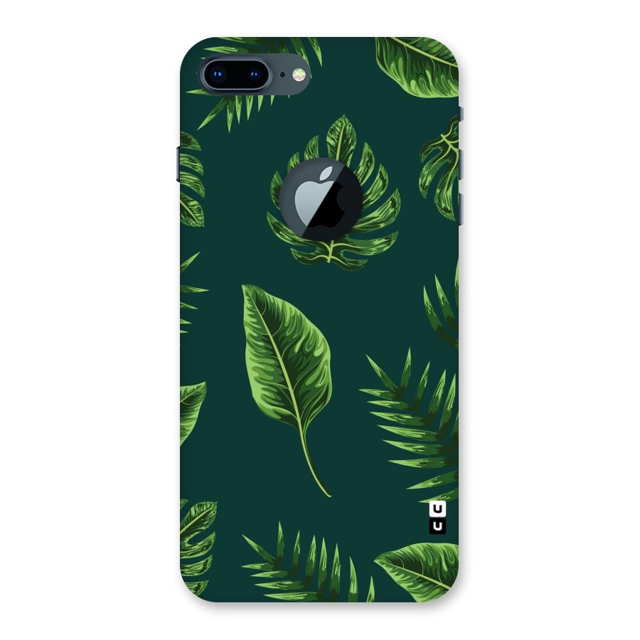 Green Leafs Back Case for iPhone 7 Plus Logo Cut