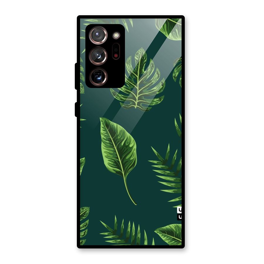 Green Leafs Glass Back Case for Galaxy Note 20 Ultra 5G