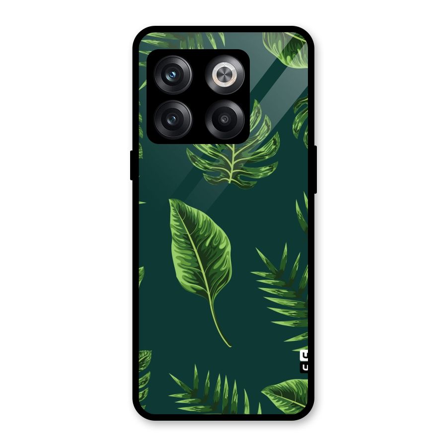 Green Leafs Glass Back Case for OnePlus 10T