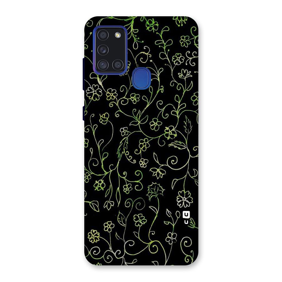 Green Leaves Back Case for Galaxy A21s