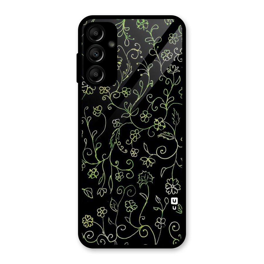 Green Leaves Glass Back Case for Galaxy A14 5G