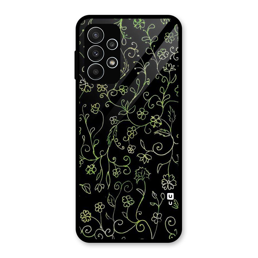 Green Leaves Glass Back Case for Galaxy A23