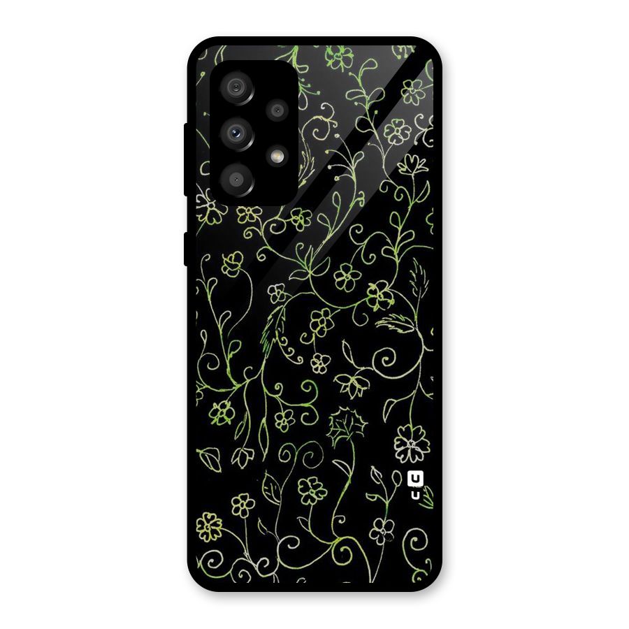 Green Leaves Glass Back Case for Galaxy A32
