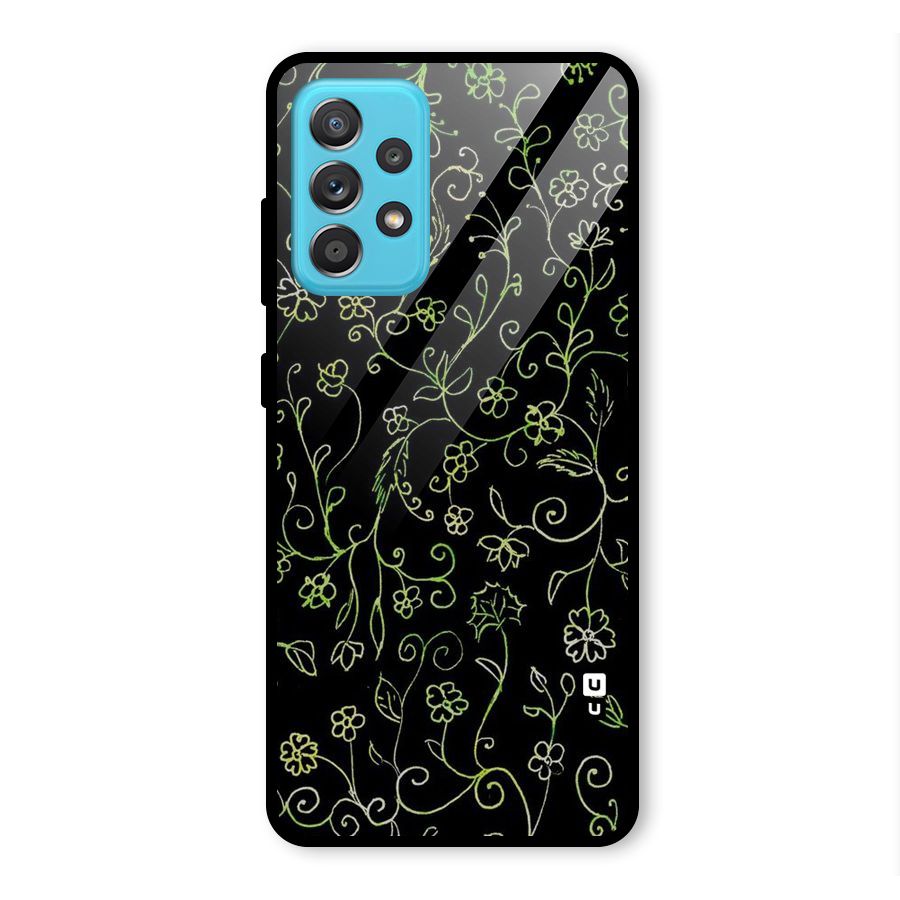 Green Leaves Glass Back Case for Galaxy A52