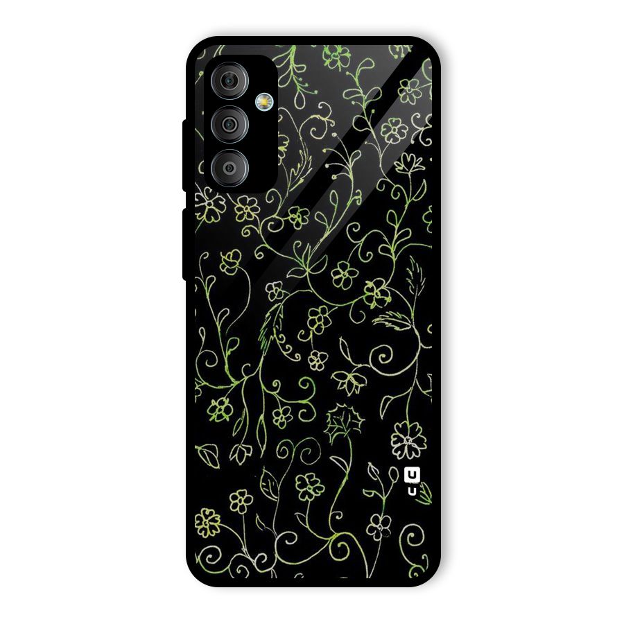 Green Leaves Glass Back Case for Galaxy F23