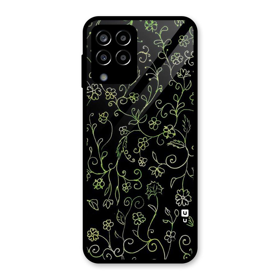 Green Leaves Glass Back Case for Galaxy M33