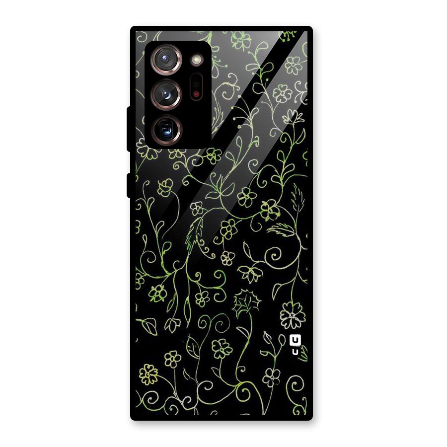 Green Leaves Glass Back Case for Galaxy Note 20 Ultra 5G