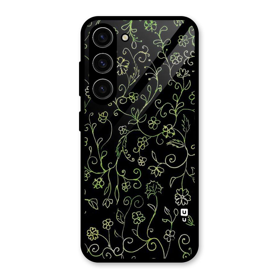 Green Leaves Glass Back Case for Galaxy S23
