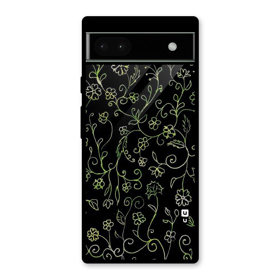 Green Leaves Glass Back Case for Google Pixel 6a