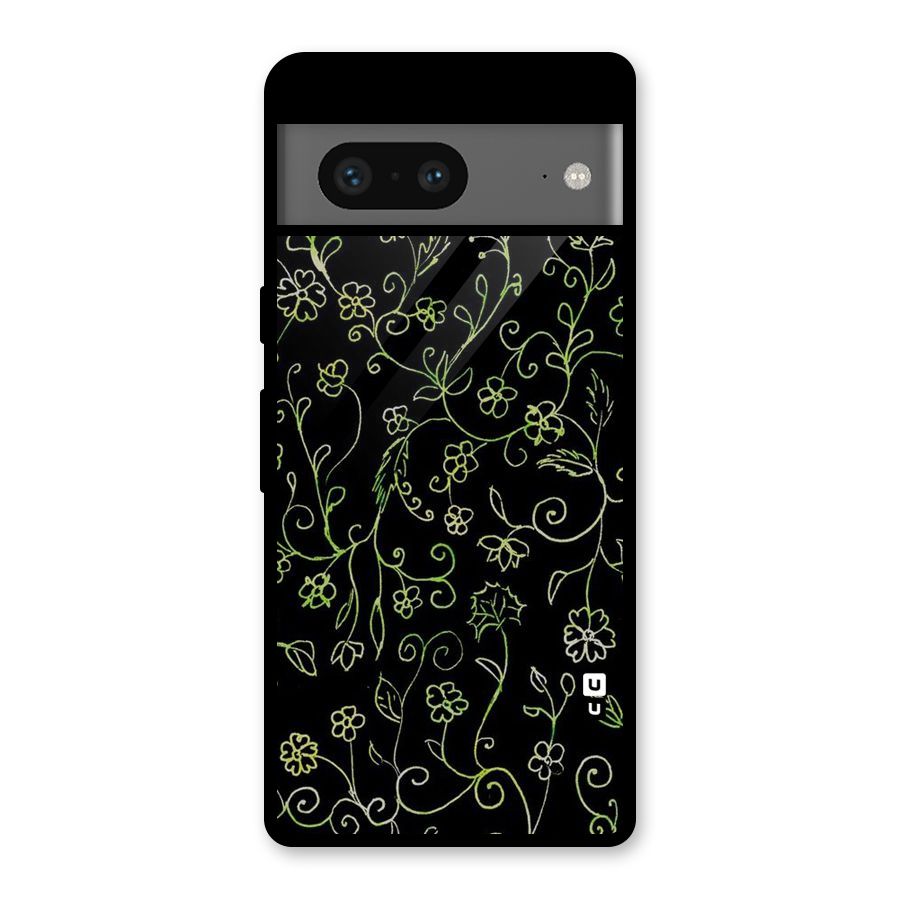 Green Leaves Glass Back Case for Google Pixel 7