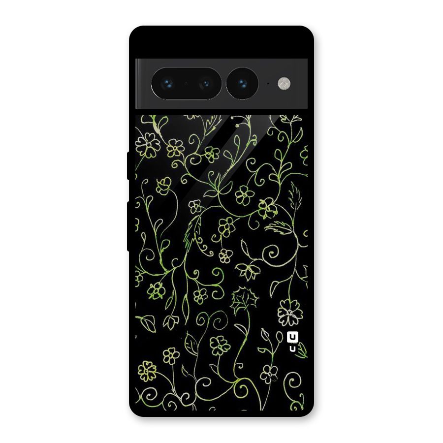 Green Leaves Glass Back Case for Google Pixel 7 Pro