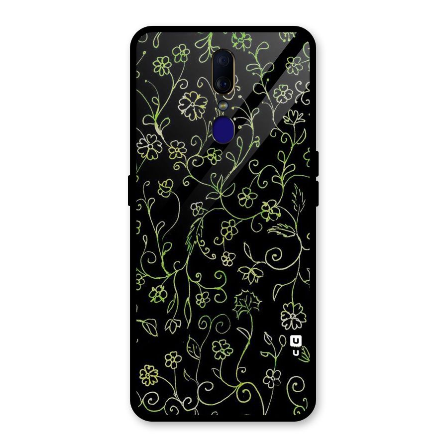 Green Leaves Glass Back Case for Oppo F11