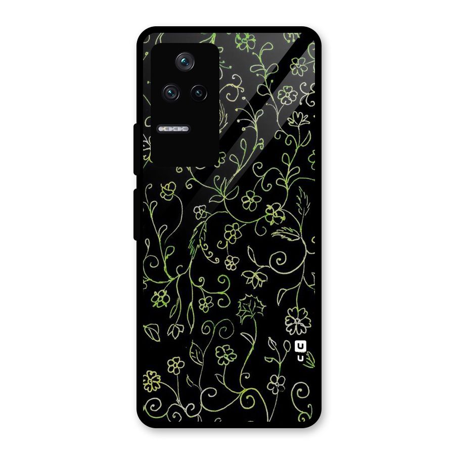 Green Leaves Glass Back Case for Poco F4 5G