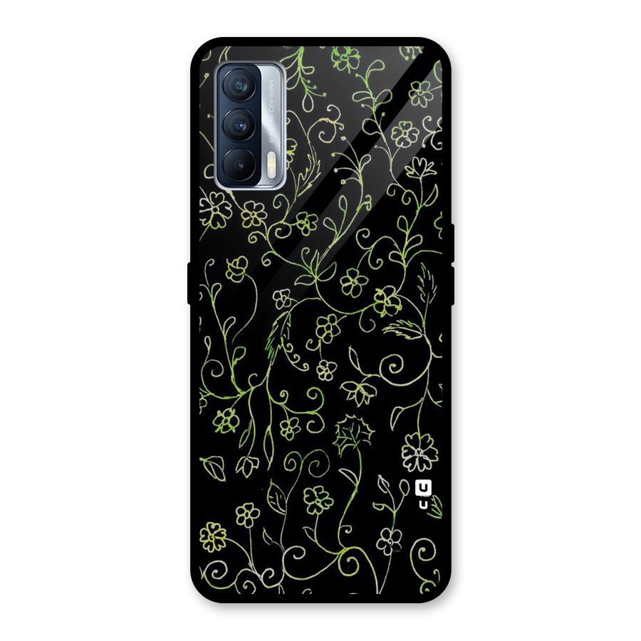 Green Leaves Glass Back Case for Realme X7