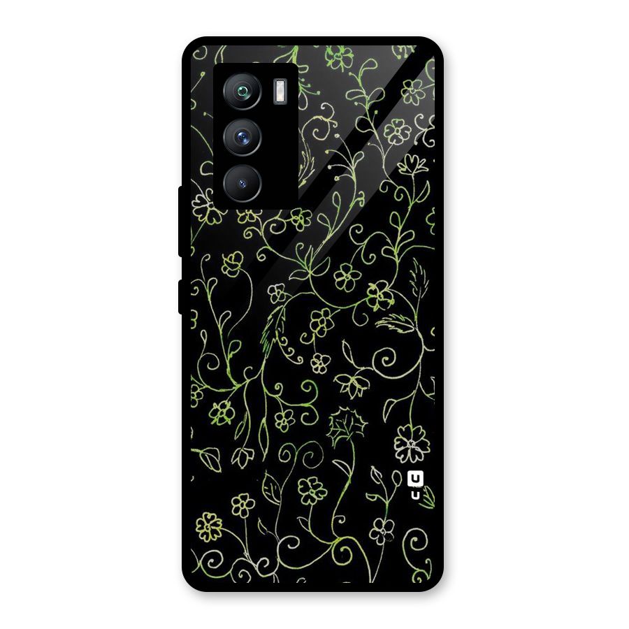 Green Leaves Glass Back Case for Vivo iQOO 9 SE