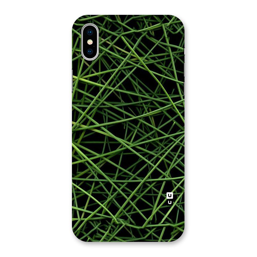 Green Lines Back Case for iPhone XS